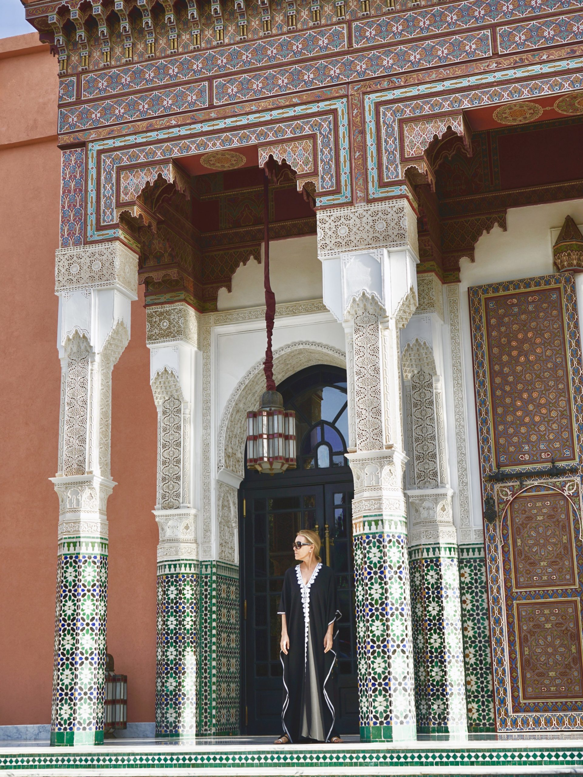 Marie France Van Damme at La Mamounia in Marrakesh