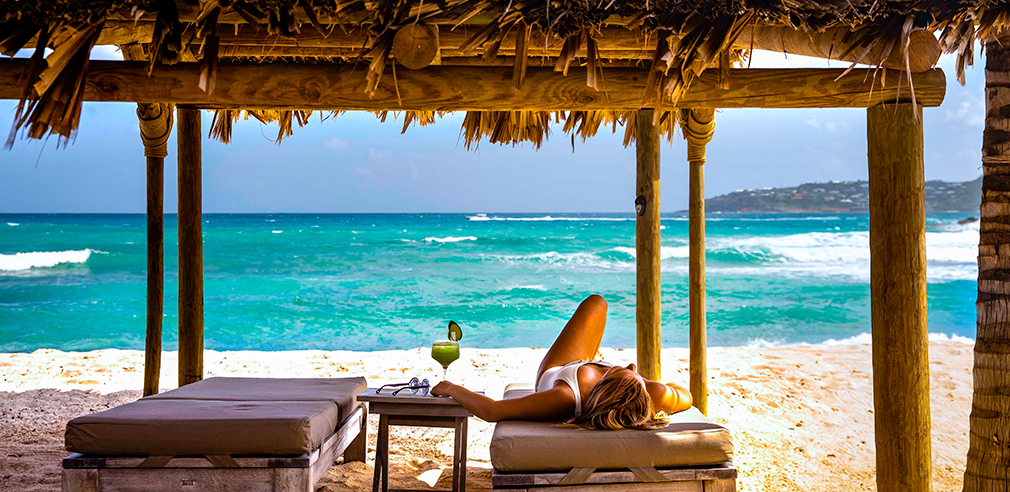 Beachside lounging at Hotel Manapany