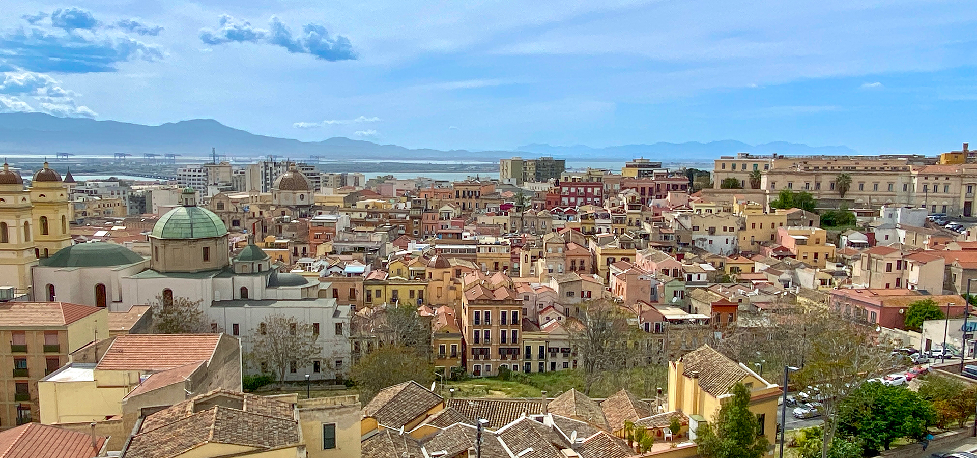 Clagiari City View From The Mediterranean Sea, Italy - Travel Off Path